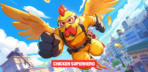 Chicken Superhero Egg Power