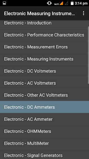 Android application Electronic Instrument screenshort