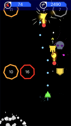 Space Survival: 2D Asteroids Screen 2