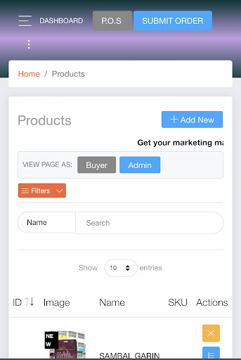 Makda Food System Screen 3