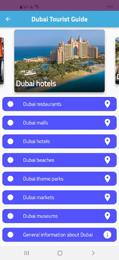 Dubai Tourist Guide Screen 2