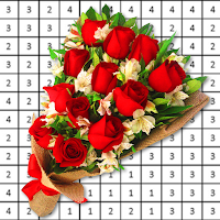 Flower Bouquet Pixel By Number