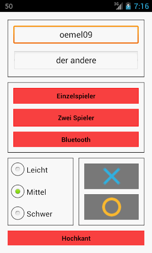 Android application #thegame bluetooth tic tac toe screenshort
