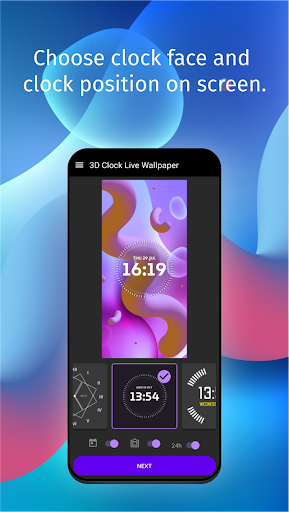 3D Clock Live Wallpaper