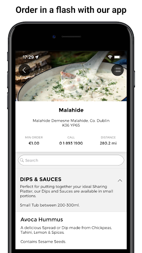 Android application Avoca Food at Home screenshort