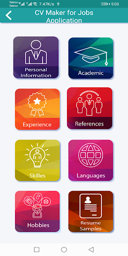 CV Maker for Jobs Application Screen 3