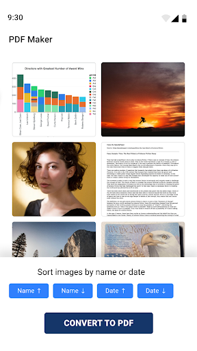 Screenshot PDF converter - JPG to PDF