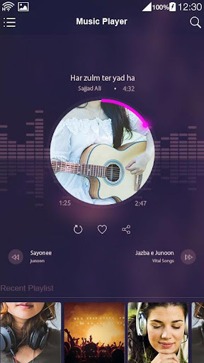 Android application Music Player - Mp3 Equalizer. screenshort