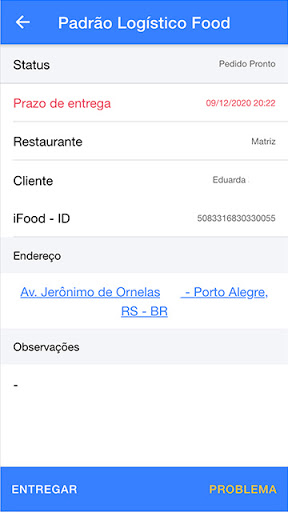 Padrão Logístico Food Screen 2