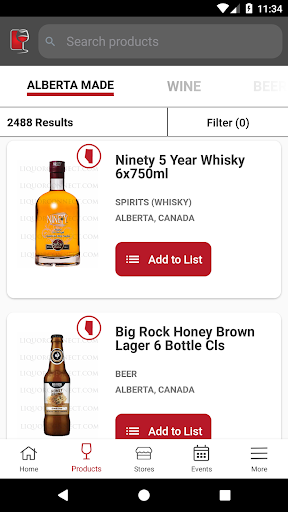 Liquor Connect Screen 2
