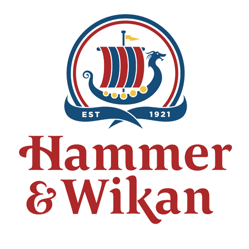 Hammer and Wikan Groceries logo