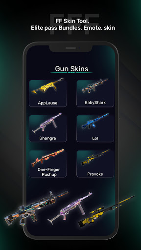 FFF FF Skin Tool, Elite pass Bundles, Emote, skin