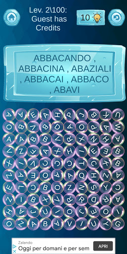 Crossword puzzle with words upside down