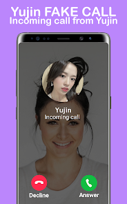 Captura 1 IVE Yujin Fake Call android