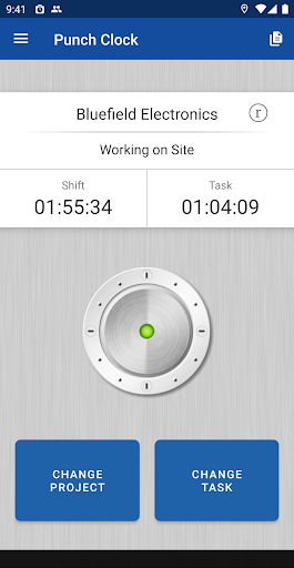 Android application Hawk-I GPS Punchclock screenshort