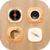 Wood Theme - All in one Launcher icon