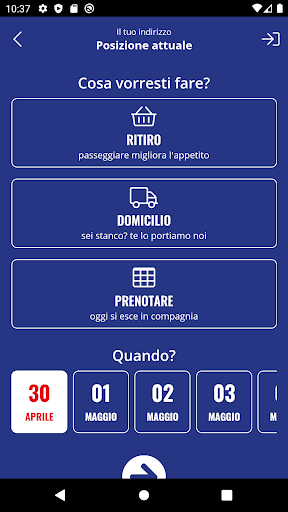 Android application I Sapori del Sud screenshort
