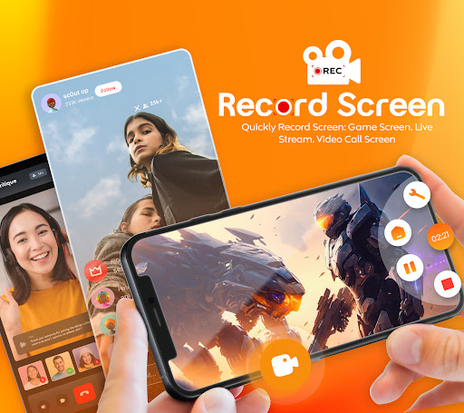 Android application RecScreen: Screen Recording screenshort