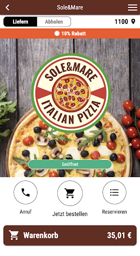 Android application Sole&Mare  screenshort