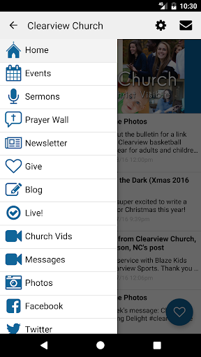 Clearview Church App Screen 3
