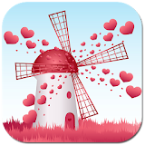 Love windmill icon