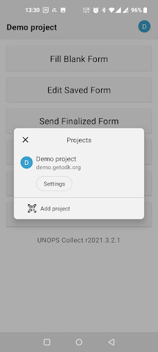 UNOPS Collect Screenshot