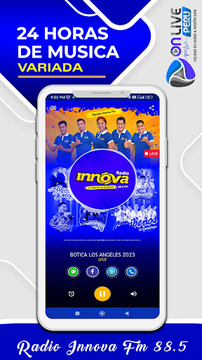 Android application RADIO INNOVA FM 88.5 screenshort