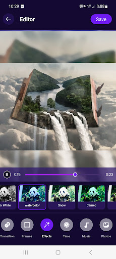 Android application Video Editor screenshort