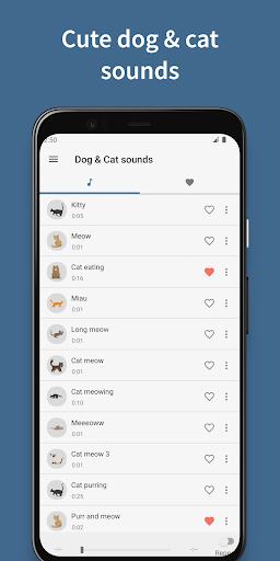 Android application Cat & Dog Sounds – Pet sounds screenshort