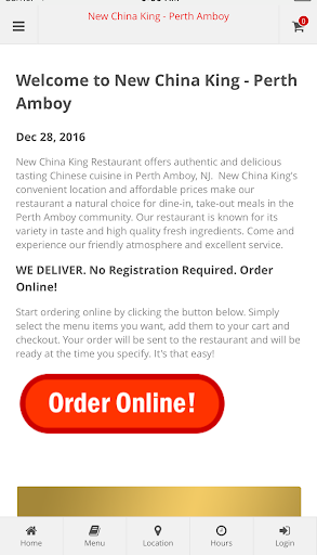 Android application New China King - Perth Amboy screenshort