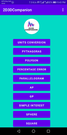 Android application 2D3D Companion screenshort