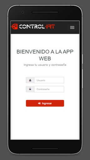 Android application Control Fit screenshort