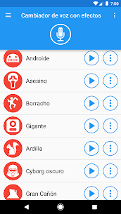 Cambiador de voz con efectos