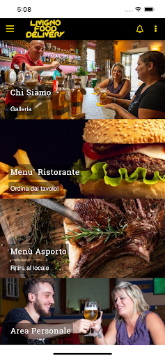 Android application Livigno Food Delivery screenshort