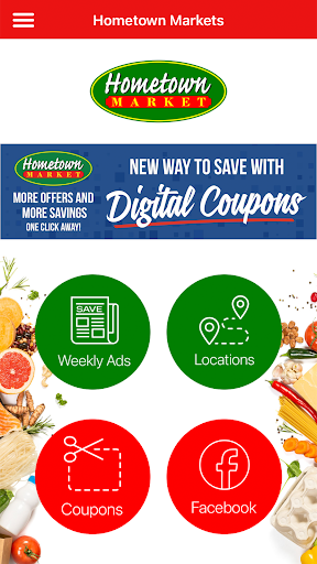 Android application Hometown Markets screenshort