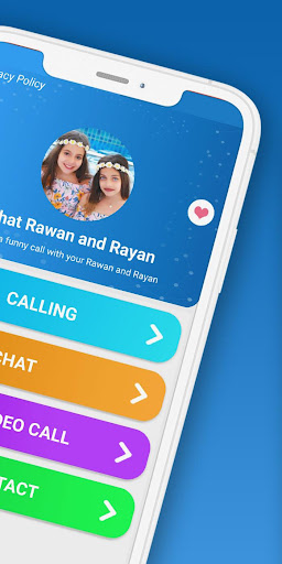 fake call chat Rawan and Rayan Screen 2