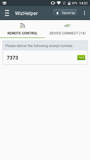 WizHelper Manager Screen 2