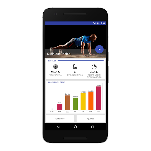 Vista previa de la aplicación