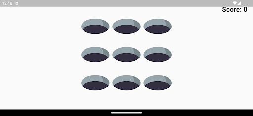 Android application 킹받는 두더지 게임 screenshort