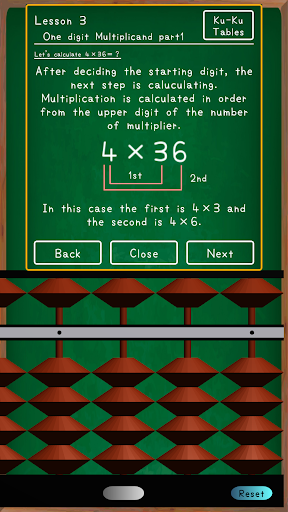 Screenshot of Abacus Lesson