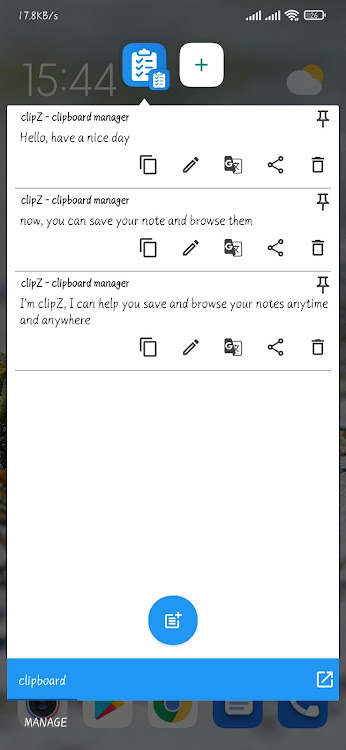 ClipZ - Clipboard Manager - 4.5 - (Android)