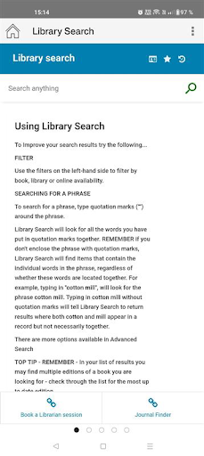 UCLan London Mobile App Screen 2