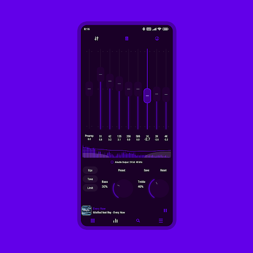 Luminous Black - Poweramp Skin - Personalization - apps