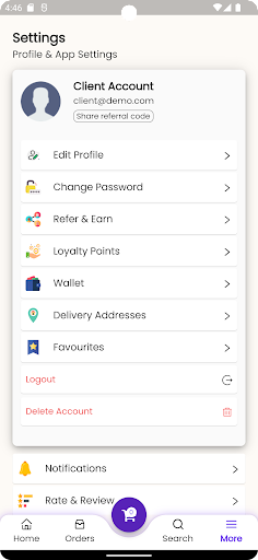 Android application Get Delivery Boy screenshort