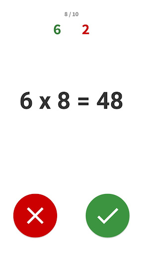 Android application Multiplication Games Math quiz screenshort