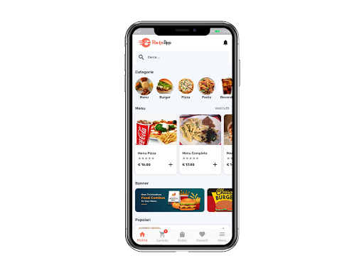 Android application RistoApp screenshort