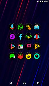 Neon Glow C Icon Pack Patched APK 5