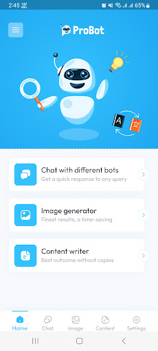 Android application Chat AI Pro screenshort