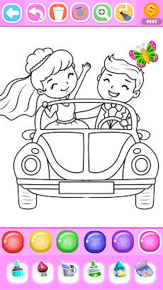 Princess Wedding Coloring Gameのおすすめ画像4