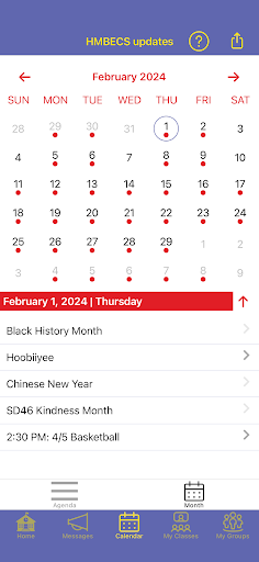 HMBECS updates Screen 2